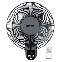 Quạt treo tường Nanoco NWF1219RC-GR (30W, màu ghi, remote)